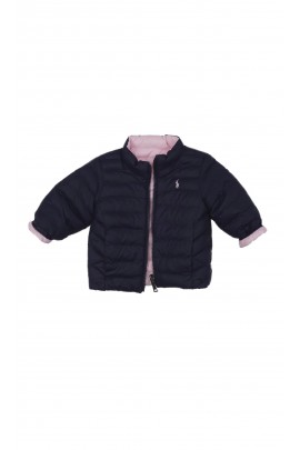 Pink-navy reversible infant jacket, Ralph Lauren