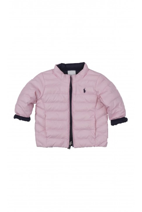 Pink-navy reversible infant jacket, Ralph Lauren