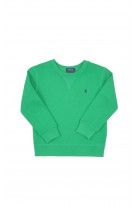 Green sweatshirt pulled over the head by Polo Ralph Lauren
