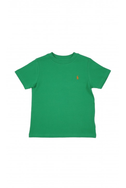Green boys' short-sleeve T-shirt, Polo Ralph Lauren