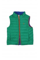 Green-sapphire boys' sleeveless jacket, Polo Ralph Lauren