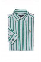 Smart boys' shirt in green wide stripes, Polo Ralph Lauren