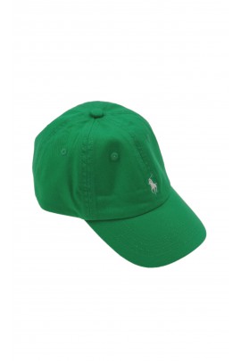 Green cap with a visor, Polo Ralph Lauren
