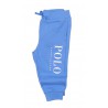 Blue infant sweatpants with POLO logo, Ralph Lauren