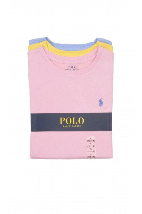 3-pack of girls' pastel-colored T-shirts, Polo Ralph Lauren