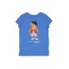 Blue girls' T-shirt with iconic Bear, Polo Ralph Lauren