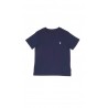 Navy blue boys' t-shirt with "POLO" print on the back, Polo Ralph Lauren