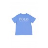 Blue boys' t-shirt with "POLO" print on the back, Polo Ralph Lauren