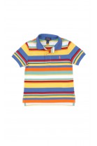 Boys' polo shirt in colorful horizontal stripes, Polo Ralph Lauren