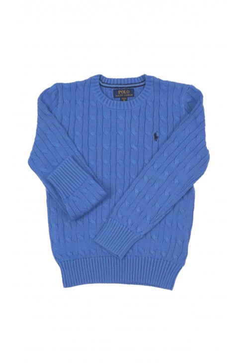 Blue cable-knit sweater, Polo Ralph Lauren