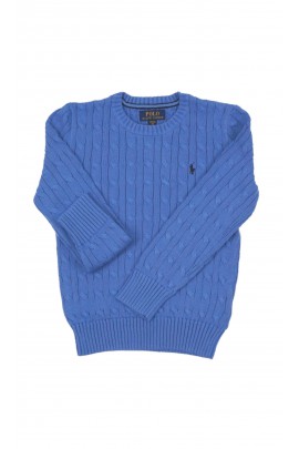 Blue cable-knit sweater, Polo Ralph Lauren