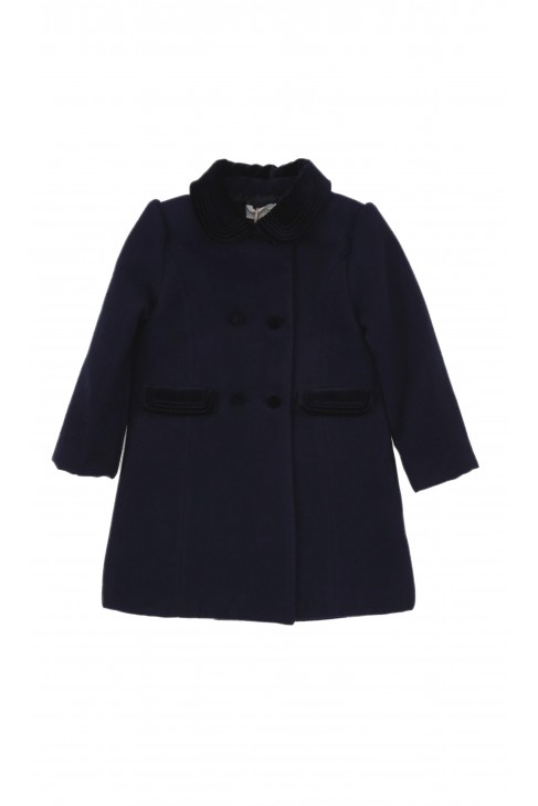 Navy blue coat for girls, Patachou