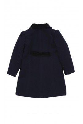 Navy blue coat for girls, Patachou