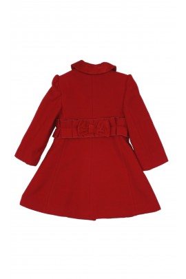 Red elegant girl's coat, Patachou