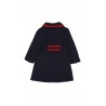 Navy blue elegant coat for girls, Patachou