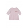 Elegant baby dress pleated powder pink, Patachou