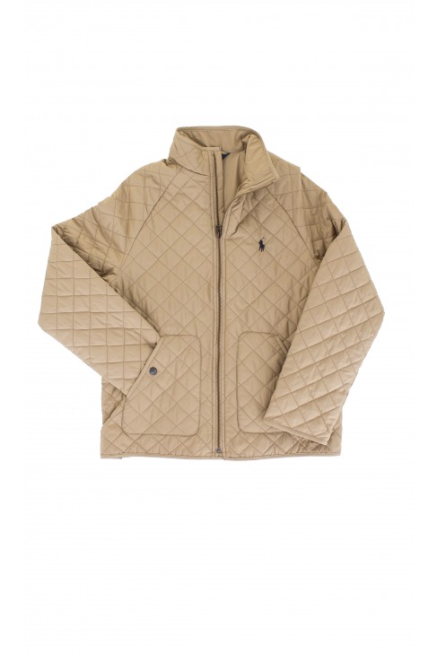 Quilted khaki coat, Polo Ralph Luren