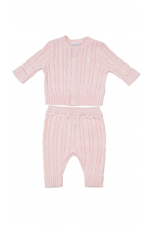 Baby set pink: sweater and shorts, Ralph Lauren Baby set pink: sweater and shorts, Ralph Lauren
