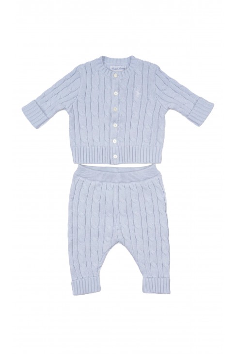 Baby set blue: sweater and shorts, Ralph Lauren