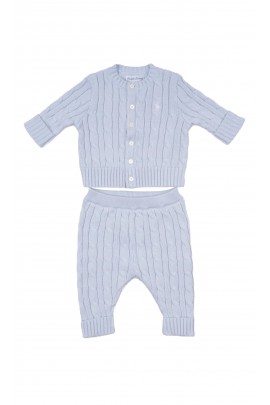 Baby set blue: sweater and shorts, Ralph Lauren