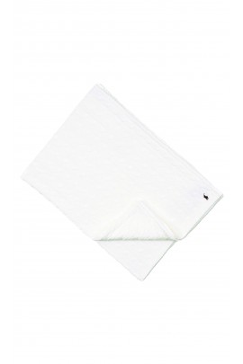 White baby plaid with a cable weave, Ralph Lauren