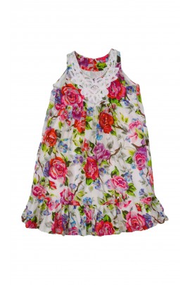 Girl's cambric floral dress, Rene Derhy
