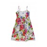 Girls cambric dress with flowers on thin straps, Rene Derhy