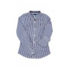 Girls shirt blouse in blue stripes, Tommy Hilfiger