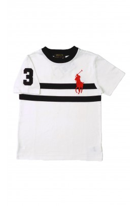 Boys T-shirt white with short sleeves, Polo Ralph Lauren