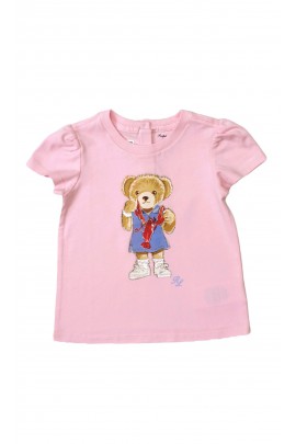 Baby girls T-shirt with a Bear print, Polo Ralph Lauren