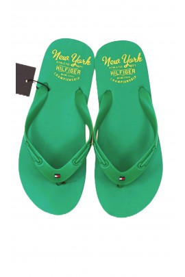 Green flip-flops, Tommy Hilfiger
