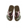 Boys' khaki flip-flops with a print on the sole, Tommy Hilfiger