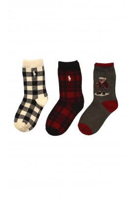 3-pack of boys socks, Polo Ralph Lauren