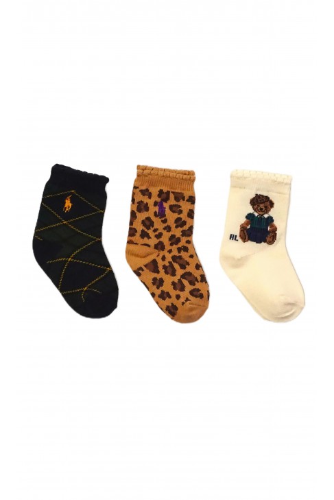 3-pack baby socks, Ralph Lauren 3-pack baby socks, Ralph Lauren