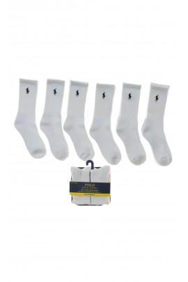6-pack of white socks, Polo Ralph Lauren