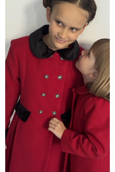 Red girls' coat, Patachou