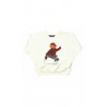 Girls white sweatshirt with a Bear applique, Polo Ralph Lauren