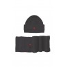 Navy blue cable-knit hat, Polo Ralph Lauren