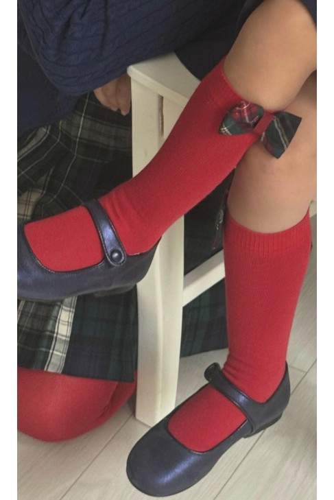 Red girls' knee-high socks, Patachou