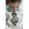 Elegant ecru sweatshirt with a Bear, Polo Ralph Lauren