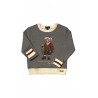 Elegant gray sweatshirt with a Bear Teddy bear, Polo Ralph Lauren