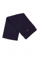 Navy blue elegant wool scarf, Polo Ralph Lauren