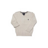 White cable-knit sweater, Polo Ralph Lauren