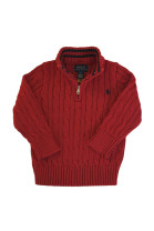 Red cable-knit sweater by Polo Ralph Lauren