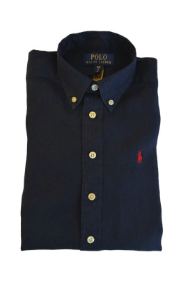 Boys' Navy Linen Shirt, Polo Ralph Lauren