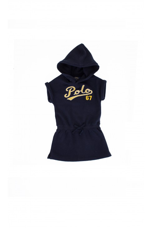 Navy blue hooded polo dress, Ralph Lauren