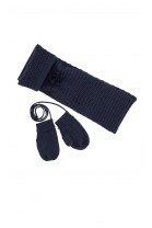 Navy blue set: scarf and gloves, Tartine et Chocolat