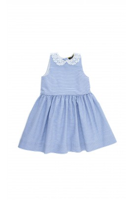 Dress in white-and-blue stripes, Polo Ralph Lauren